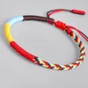 New Multi Color Tibetan Buddhist Knot Bracelets Good Lucky Red Rope Charm Braided Bracelets For Women Men