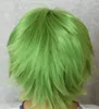 Verstelbare selecte kleur en stijl cm kort synthetisch recht licht paars cosplay kostuum pruik 100% hoge temperatuur vezel haar pruik