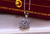 052CT Solid 925 Sterling Silver Wedding Anniversary Snow SONA Diamond Pendant Necklace Engagement Party BAND Fine Jewelry Women G3430297