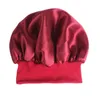 Beanieskull Caps 12pcs Kadın Katı Uyku Şapkası Nightcap Duş Unisex Banyo Yumuşak Kemo Elastik Bonnet Saten Geniş Bant Saç Bakımı R3143076