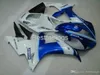 100% fitment. Injectie Molding Fairing Kit voor Yamaha R1 2002 2003 White Blue Backings YZF R1 02 03 LK96