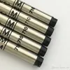 Whole 06mm black biue M refill for Roller ball pen stationery write smooth pen accessories 7108338570