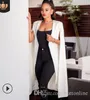 Loneyshow Fashion Cape Coat Blazer Long Cloak Blazer Jackets Black White Personality Women Suit Jackets Plus Size