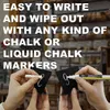 Mini Chalkboard Signs Tabletop Acryl Food Board 3x4inch gebruikt zowel Chalk Liquid Chalk Markers Mini Blackboard met standaard voor restaurant