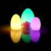 ماء البيض الشكل RGB LED ليلة مصباح usb قابلة للشحن 16 اللون في الهواء الطلق الصمام بار KTV الجدول مصباح مع وحدة تحكم عن بعد
