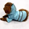 Capa de chuva para cachorro 100% à prova d'água, tira reflexiva, roupas para cães de estimação, capa de chuva brilhante para cachorro pequeno e médio, capa de chuva com capuz 5color271j