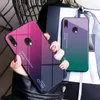 Custodia in vetro temperato liscio a colori sfumati ultra sottile per ASUS Zenfone Max Pro M2 ZB631KL Zenfone Max Pro M1 ZB601KL