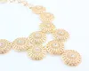 New Arrival Wholesale& Retail Dubai African Chunky Gold Color Crystal Necklace Earrings Bracelet Ring Jewelry Sets