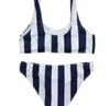 Mulheres maiô Female Stripe Split Bikini Set Pushup Swimwear Arne Suit de Biquini Tankini Plavky Maillot de Bain Brazilian4020521