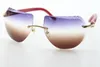 도매 무선 선글라스 8200763 레드 판자 안경 방패 고품질 C 장식 태양 안경 새로운 새겨진 렌즈 광학 유니섹스 패션 액세서리