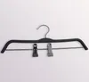 Zwarte plastic hangers kleding jas hanger antislip opslag rack hangers voor thuisgebruik