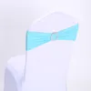 Wedding Chair Cover Sashes Elastic Spandex Chair Band Bow With Buckle for Weddings Event Party Accessories WCW578