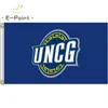 NCAA UNC Greensboro Spartans Flag 3 * 5FT (90 см * 150см) Полиэстер Флаги баннер Украшение Летающие дома Сад Флагг Праздничные подарки