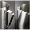 Stainless Steel Milk Frothing Jug 5 7 12 20oz Milk Cream Cup Coffee Creamer Latte Art Frothing Pitcher Cappuccino Pull Flower Cup VT1503