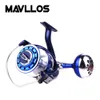 Mavllos Max Drag 30kg Slow Jigging Fishing Reel 6000 9000 Saltwater Surf Spinning Reel Sea Waterproof Jig Boat Fishing Reel Coil