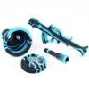 10.6 '' ak47 agua Hookah shisha plataforma petrolera vidrio pipa para fumar tabaco irrompible embriagador Bong dab Tubos de silicona