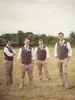 Auf Lager Country Brown Bräutigam Westen für Hochzeit Wolle Herringbone Tweed Maßgeschneiderte Slim Fit Herrenanzug Weste Farm Prom Kleid Weste