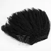 Brasilianer 4a 4c Natürliche Farbe 100g Afro Kinky Courly Cuticle Ausgerichtet Remy Jungfrau Human Hair Extensions Clip in