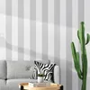 Venta caliente papel pintado blanco gris rayas estilo fondos de pantalla decoración del hogar papel de pared DIY papel de pared