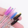 1000 Pieces Mascara Wands Disposable Eyelash Brushes for Extensions Eye Lash Applicator Crystal Handle Makeup Tool kits9537702