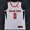 Texas Tech Basketball Jersey NCAA College McClung Terrence Shannon Jr. Bryson Williams McCullar Davion Warren Kevin Obanor Adonis Arms Santos-Sia