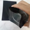 Sacchetti in mylar di plastica nera Borsa con cerniera in lamina di alluminio per la conservazione degli alimenti a lungo termine e protezione da collezione 8 colori due lati colorati