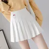 여름 치마 여성 rok 높은 허리 pleated 여성 스커트 mujer cosplay femme skorts saias mulher 여자 댄스 미니 스커트