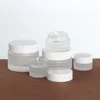 Frosted Glass Pump Bottle Refillable Cream Jar Lotion Spray Cosmetics Sample Storage Containers 20ml 30ml 40ml 50ml 60ml 80ml 100ml