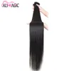 Mèches naturelles Remy lisses de couleur noire naturelle, 30 à 40 pouces, cuticules alignées, haute qualité, 100g/lot