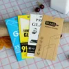 1000pcs 5 Style Kraft paper Glass retail packaging box/paper box/white box for iphone 7 6 6 plus Samsung Screen Protector Film