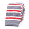 Men's Novelty Skinny Knit Tie Stripes Patterned Formal Necktie for Groom - Various Colors