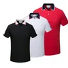 OK Luxe Italië Designer Stripe Polo Shirt T-shirts Luxe Snake Polos Bee Floral Embroidery Mens High Street Mode Paard Polo T-shirt