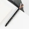 Crystal Glass Ballpoint Pen Diamond Ballpoint Pen With Large Crystal Glass Diamond Luxury Pen Creative School Office Supplies