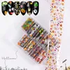 Nagelkunstaufkleber Abziehbilder für Weihnachten Halloween Transferpapier Nägel Dekorationen Tipps Maniküre Werkzeuge 4cm 10pcs /Box