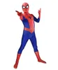 Halloween Heren Klassieke Superhero Kostuum Peter Benjamin Parker Superhero Cosplay Pak Adult / Kids Bodysuit Zentai Party Jumpsuits