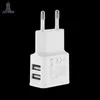EU/US Plug Dual USB 2 Port Mobile Phone Travel Home Wall Charger Adapter 2A For Samsung iPhone LG HTC Sony White Black 100pcs/lot