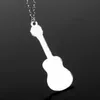 Film Coco collier guitare pendentif à la main corde chaîne collier couleur argent pendentif dessin animé/Anime bijoux livraison directe