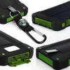 20000 mAh Güneş Enerjisi Bankası Su Geçirmez Şarj Çift USB Harici Şarj Açık Mobil Taşınabilir Pil Powerbank