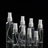 30ml 50ml 60ml 100ml 120ml de plástico transparente Perfume Atomizer Esvaziar spray garrafa reutilizável Com bomba Pulverizadores Para Cosmetic álcool Packaging