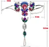 1 pcs longue plage vacances d'été cheville bracelet pied sandale sexy jambe chaîne femme boho cristal cheville déclaration bijoux usine en gros