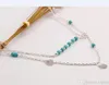 Hot Fashion Multi-Layer Turquoise Hanger Ketting Elegante All-Match Chain Anti-Allergische Ketting