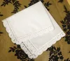 Set of 12 Home Textiles Wedding Handkerchief 3030CM Cotton Ladies Hankies Adults Women Hanky Party Gifts Embroidered Crochet Lace24266066