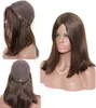 Kosher Wigs 12a Brown 4 أرقى شعر ماليزي عذراء شعر بشري حريري مستقيم غير مرئي 4x4 الحرير أعلى قاعدة يهودية