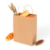 Recycled Kraft Paper Bag Paper Tote Gift Bag Portable Brown Bags for Gifts Weddings and Shopping