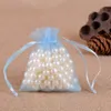 5*7cm / 2*2.7inch Drawstring Organza bags Gift wrapping bag Gift pouch Jewelry pouch organza bag Candy bags package bag mix color