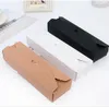 20 Stück 23 * 7 * 4 cm Kraft-Geschenkboxen Braun/Weiß/Schwarz/Rot Papier Macaron Box Blanko Aufbewahrung DIY Hochzeitstorte Boxen