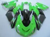 Högkvalitativ Kinesisk Fairing Kit för Kawasaki Ninja ZX-14 2006 2007 2008 ZX14R 06 07 08 ZX 14R 06-08 Injektion Green Fairings Set