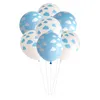 12 "ballons en latex bleu nuage blanc Standard mariage douche nuptiale enterrement de vie de jeune fille fête d'anniversaire ballon de douche de bébé