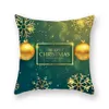 Juldekorationer Taoup Green Pillow Case Merry Decoration for Home Xmas Ornaments Noel Pillow Case Natal 2021 Navidad Year1246h