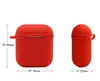 2IN1 Apple AirPods Case Silikon miękki Zagęstotanie ochron Airpod Cover Cage Słuchawki Dowód z haczykiem DHL SHIPP4133106